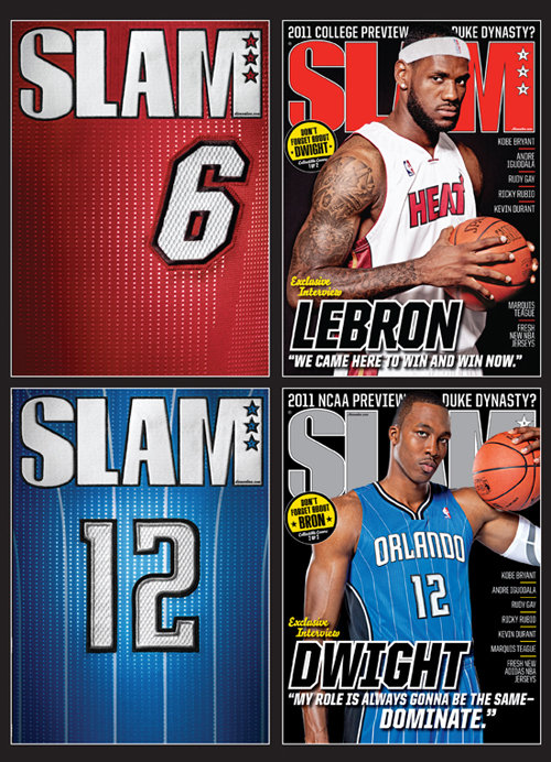 SLAM Magazine LeBron and Dwight Howard Duel covers