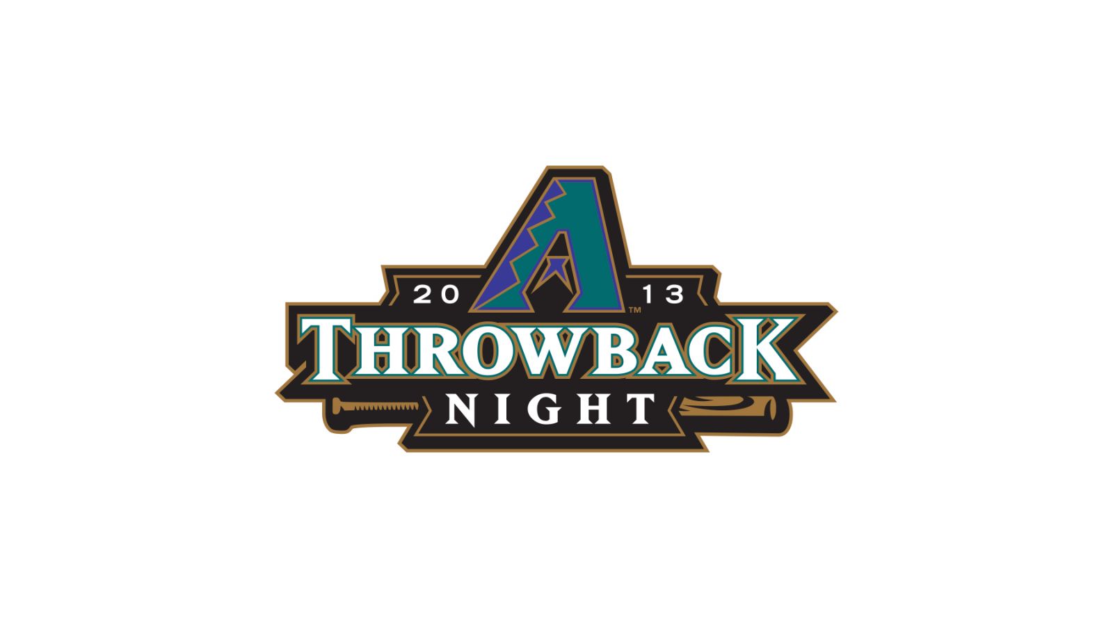 Arizona Diamondbacks 2013 Throwback night logo by Brian Gundell
