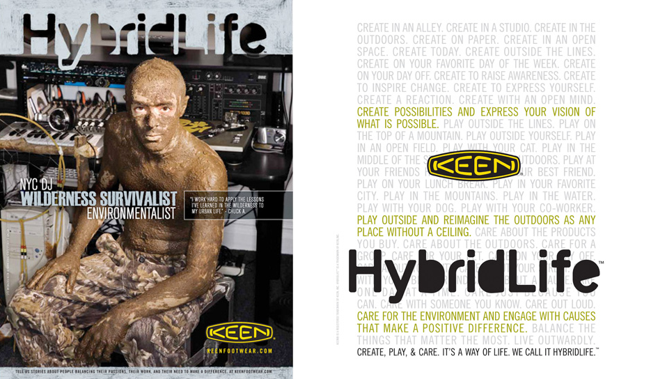 Keen hybrid life sports branding