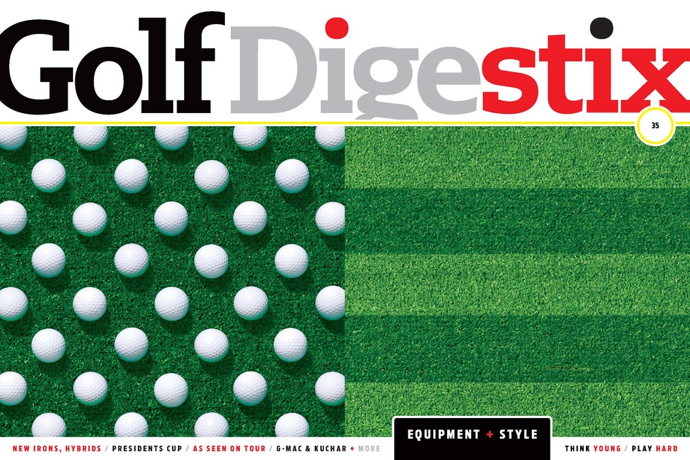 Golf Digestix photography layout by Tim Oliver