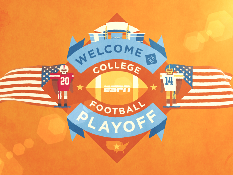 Welcome to the CFB Playoff still by Fraser Davidson