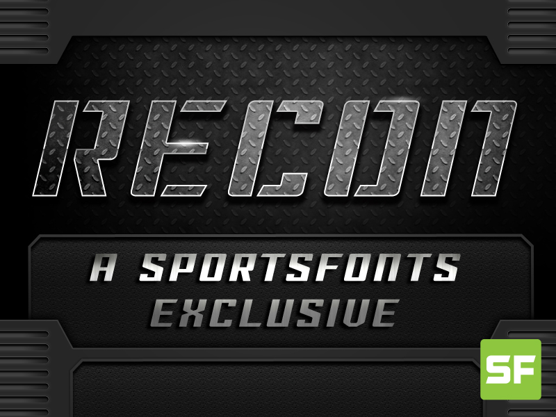 Recon - sports font
