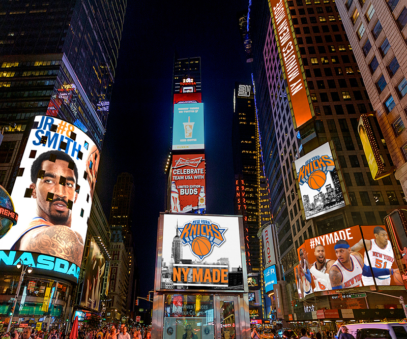 Times Square takeover by New York Knicks by Michelle Cruz