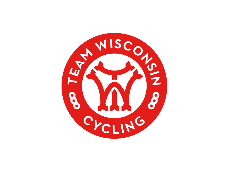 Team Wisconsin cycling logo by Brian Lindstrom