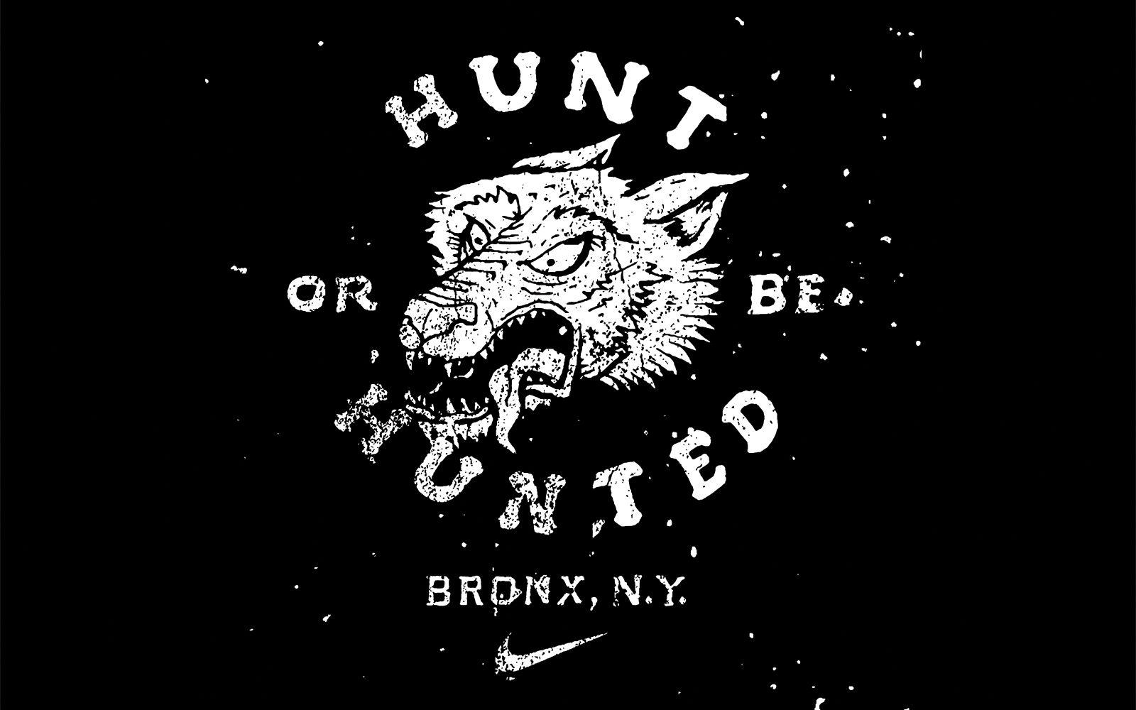 nike hunt or be hunted bronx illustration by jon contino