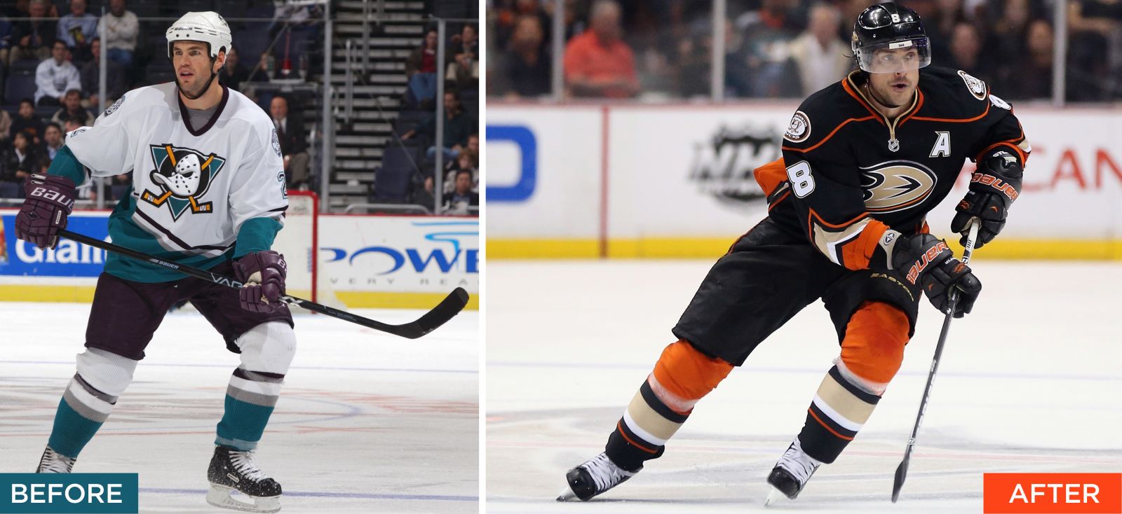 anaheim ducks identity before and after by fanbrandz