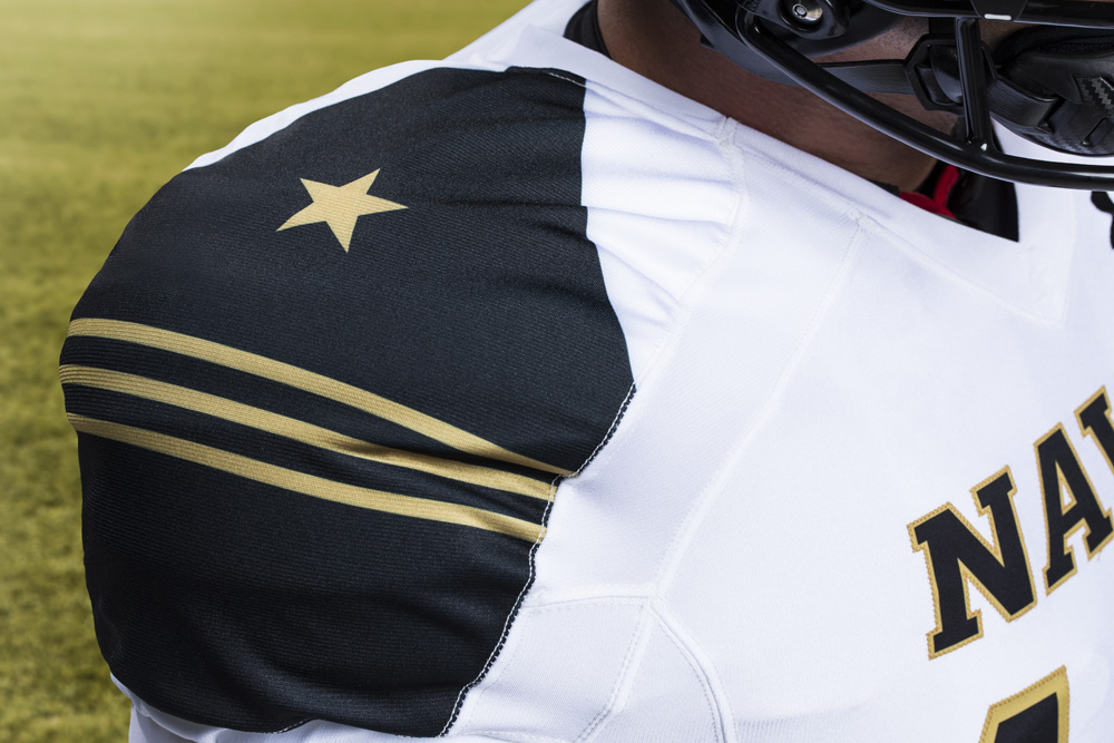 Navy football rank on shoulder - star