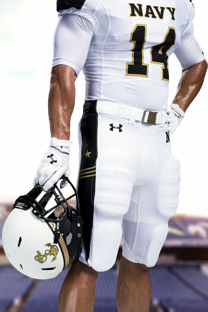 Navy football Summer Whites uniform