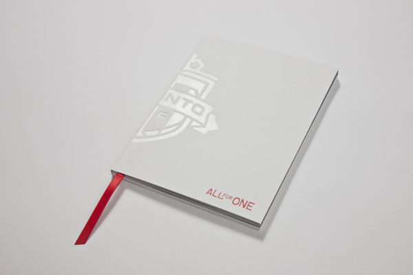 Toronto FC "All for One" season ticket book designed by MLSE design