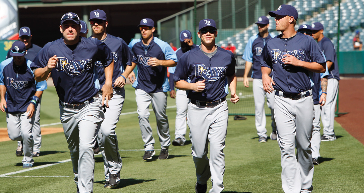 tampa bay rays design and identity development on uniforms by fanbrandz