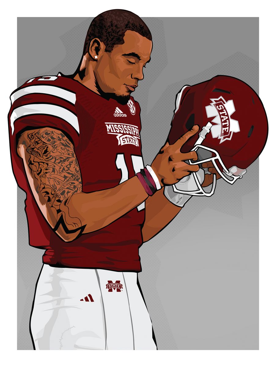 Dak Prescott vector illustration by Ashley Strauss