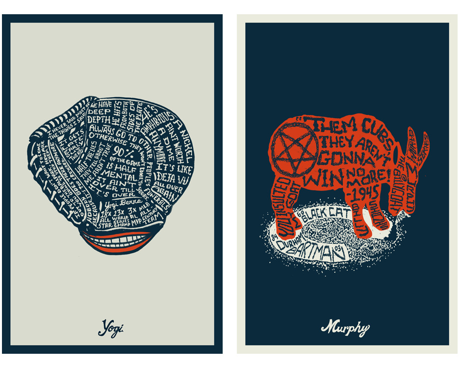 Bases Loaded Series posters by Brian Lindstrom