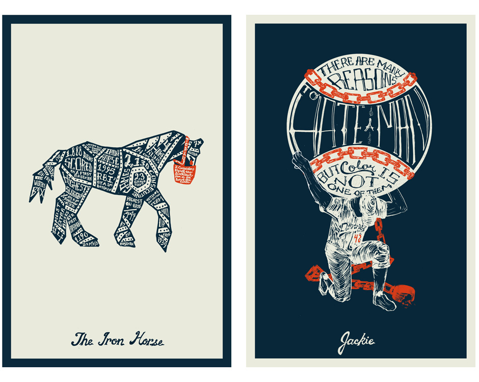 Bases Loaded Series posters by Brian Lindstrom