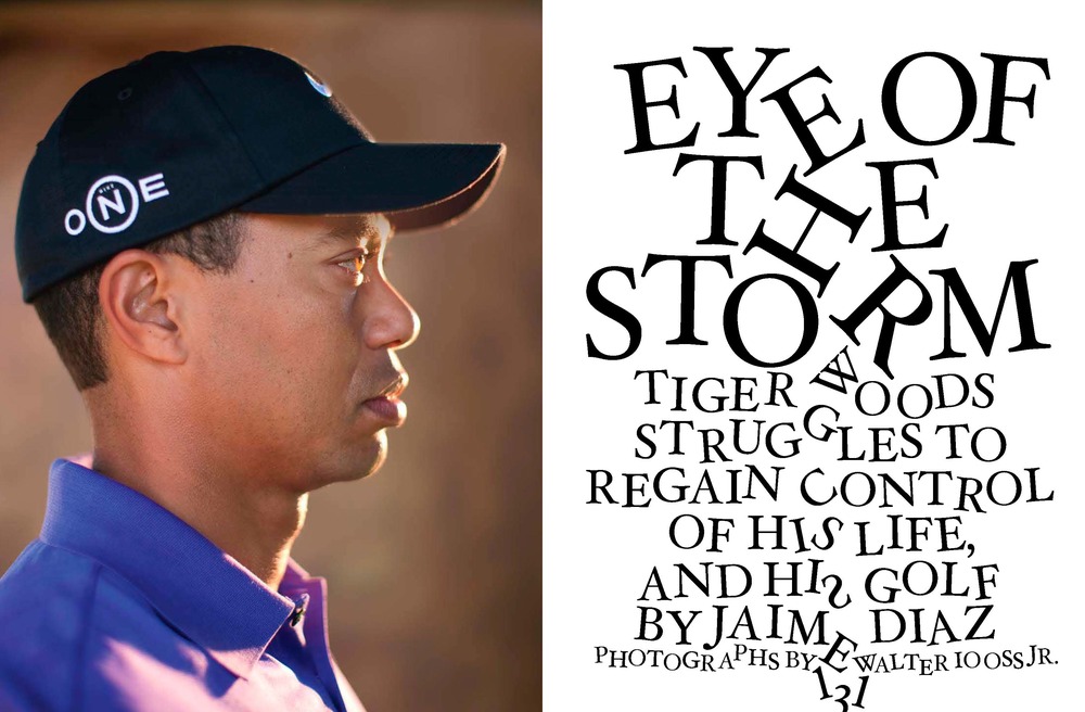 Tiger Woods Golf Digest spread by Tim Oliver