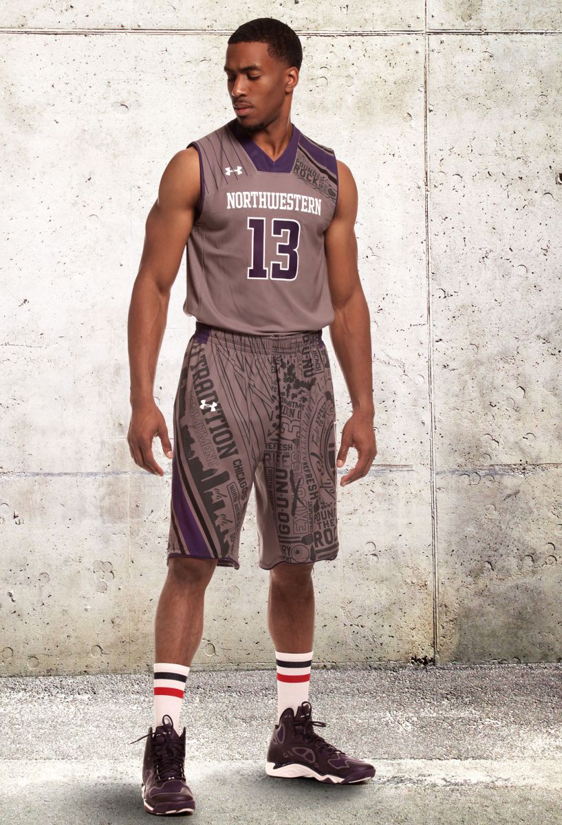 Northwestern Basketball "by the player" uniforms