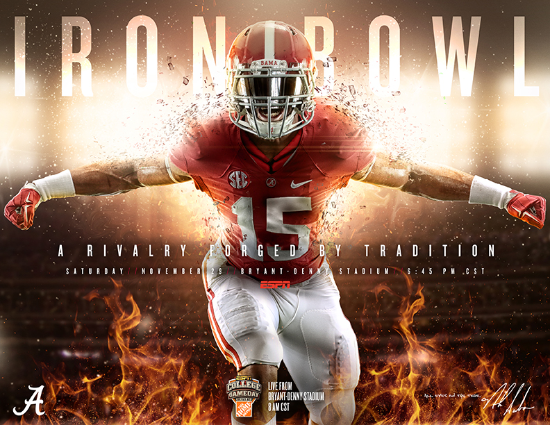 Iron Bowl promotional graphic by Matt Lange