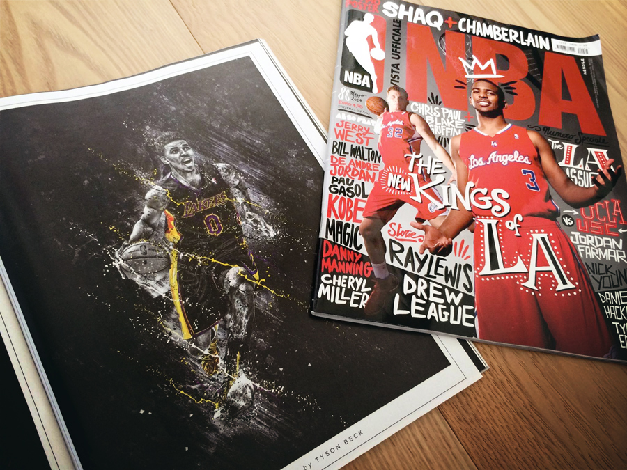 NBA Magazine Swaggy P Illustration