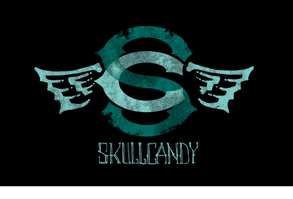 Skull candy wings logo by Brian Lindstrom