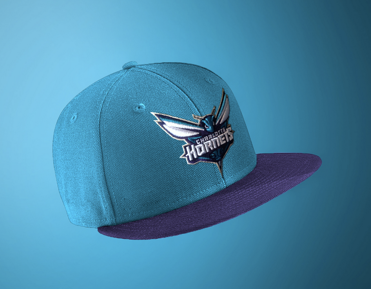 Charlotte Hornets Identity on a new cap