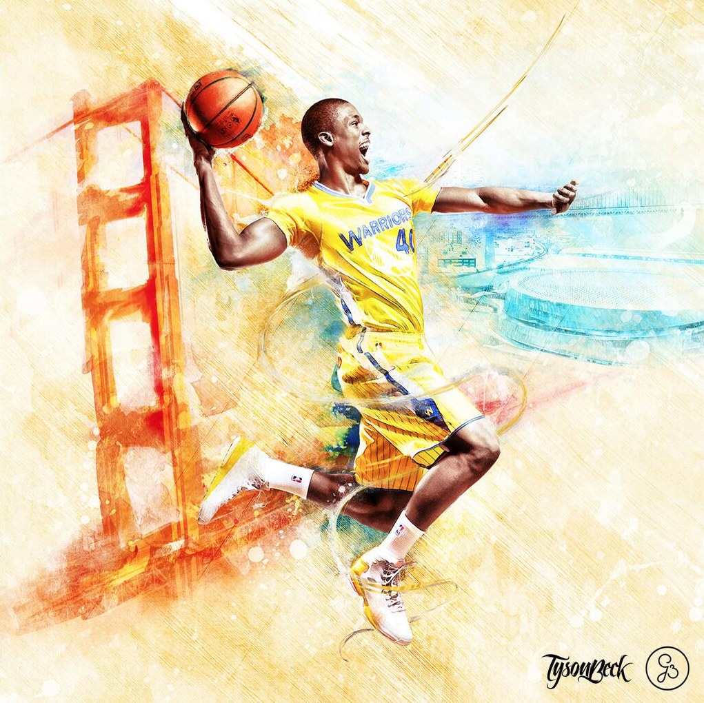 Harrison Barnes digital painting