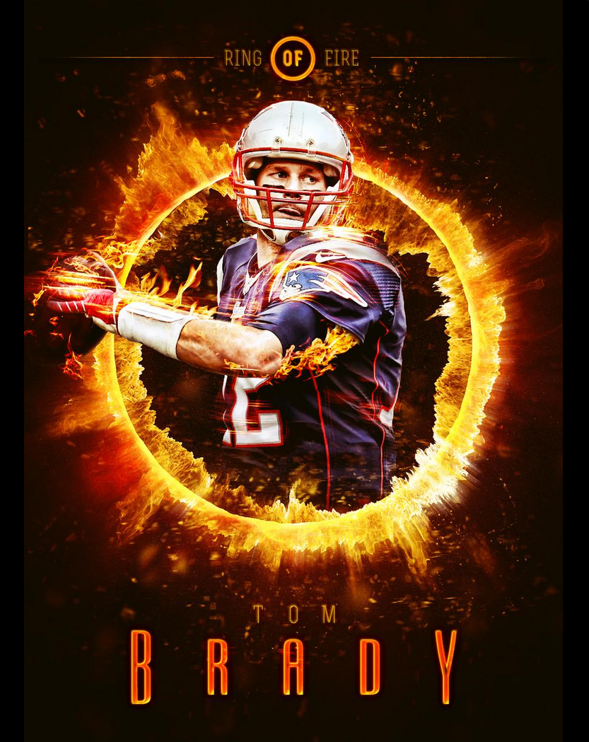 Tom Brady Topps Ring of Fire Card