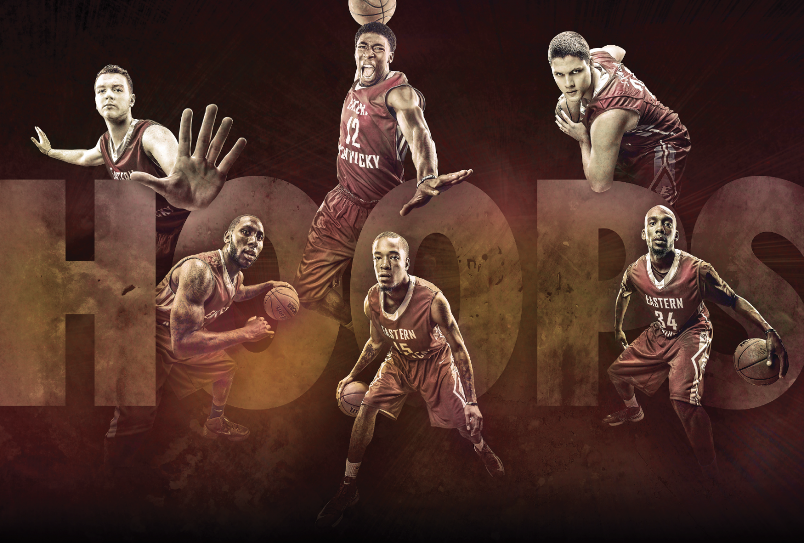 2013-14 Eastern Kentucky University basketball poster