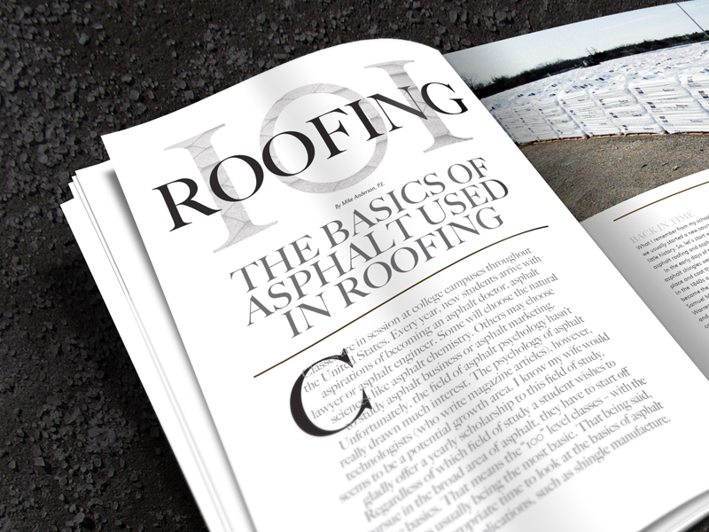 aphalt magazine roofing spead
