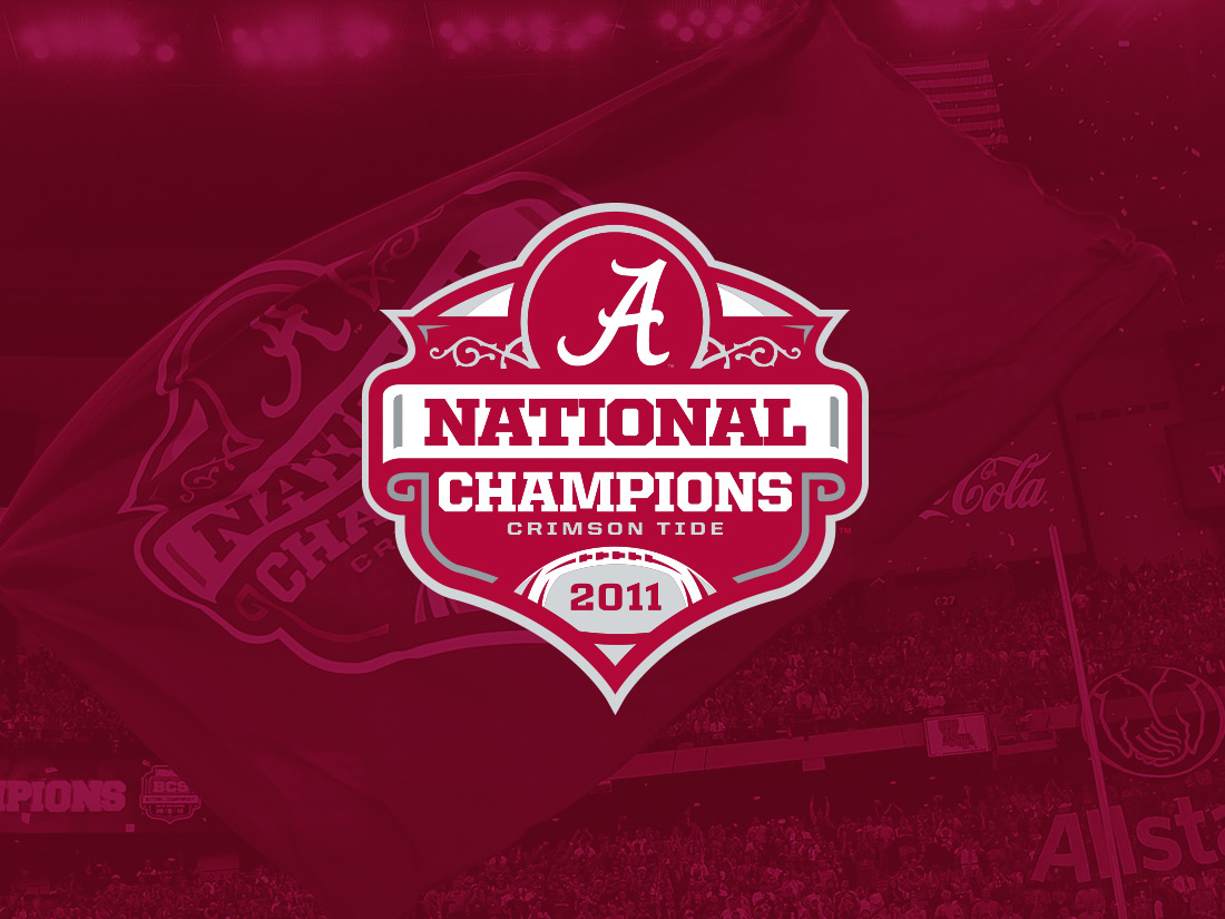 2011 Alabama Football National Champions Logo by TJ Harley