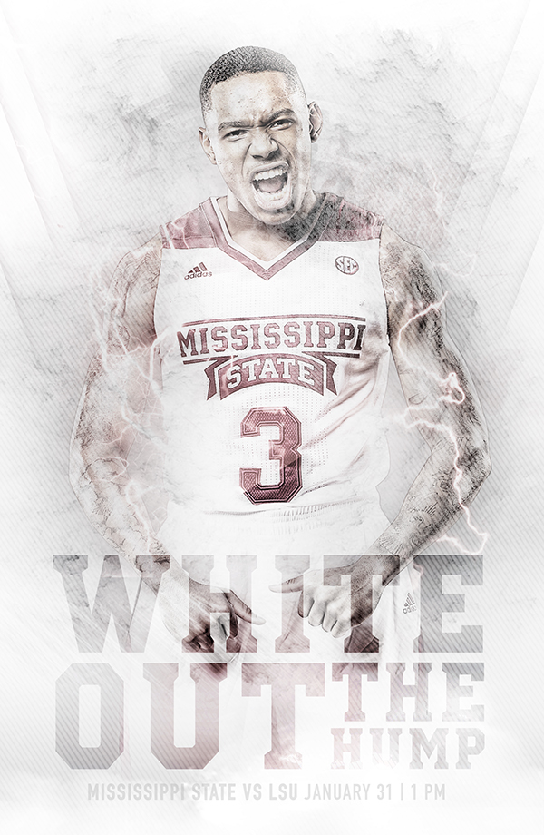 Mississippi State Basketball Whiteout Image by Ashley Strauss