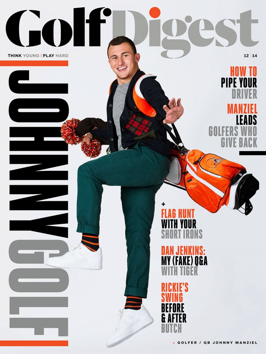 Golf Digest Johnny Football cover
