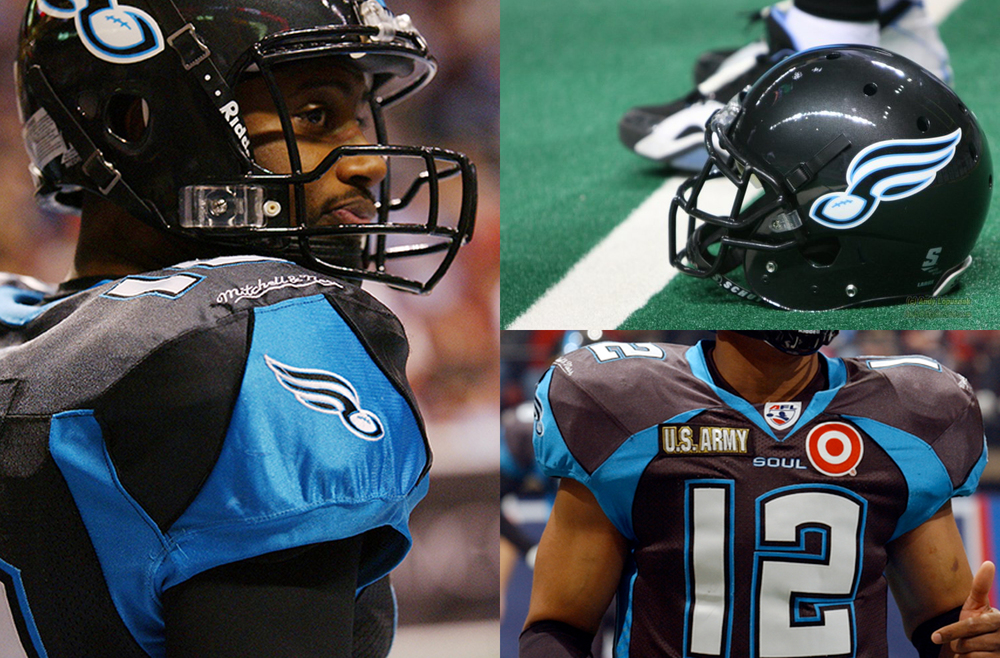 Philadelphia Soul team identity and uniforms by Gameplan Creative