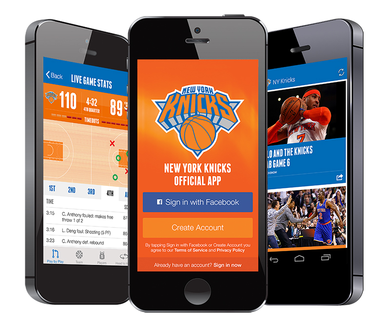 Knicks mobile site