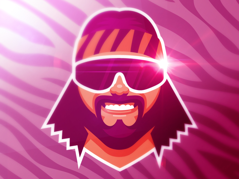 Macho Man Randy Savage Illustration by Kris Bazen