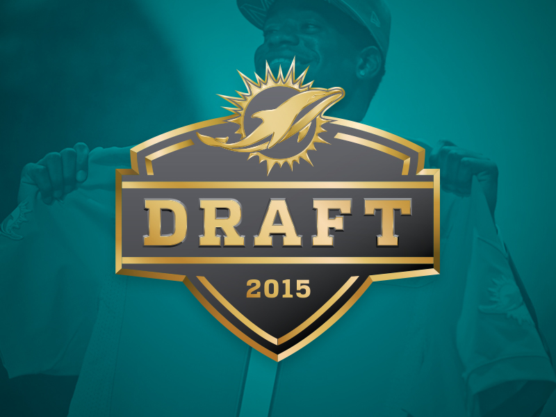 Miami Dolphins 2015 Draft logo by Brian Gundell