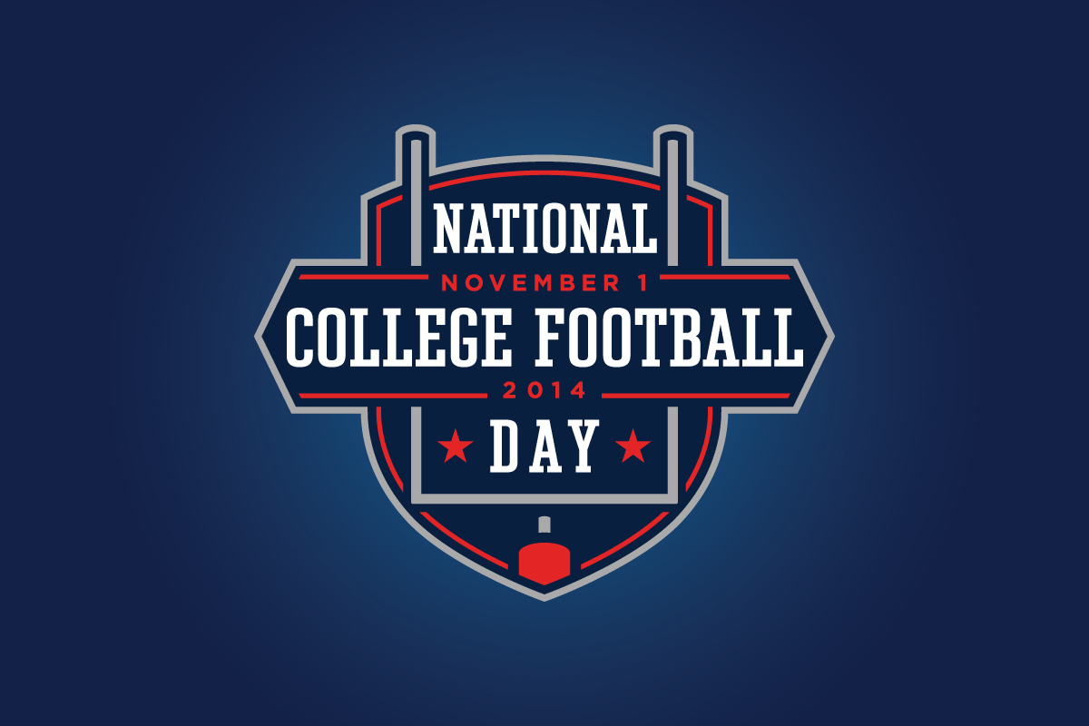 national college football day logo by torch creative