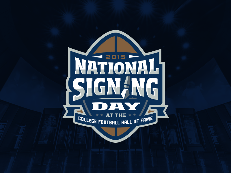 CFB Hall of Fame National Signing Day logo by TJ Harley