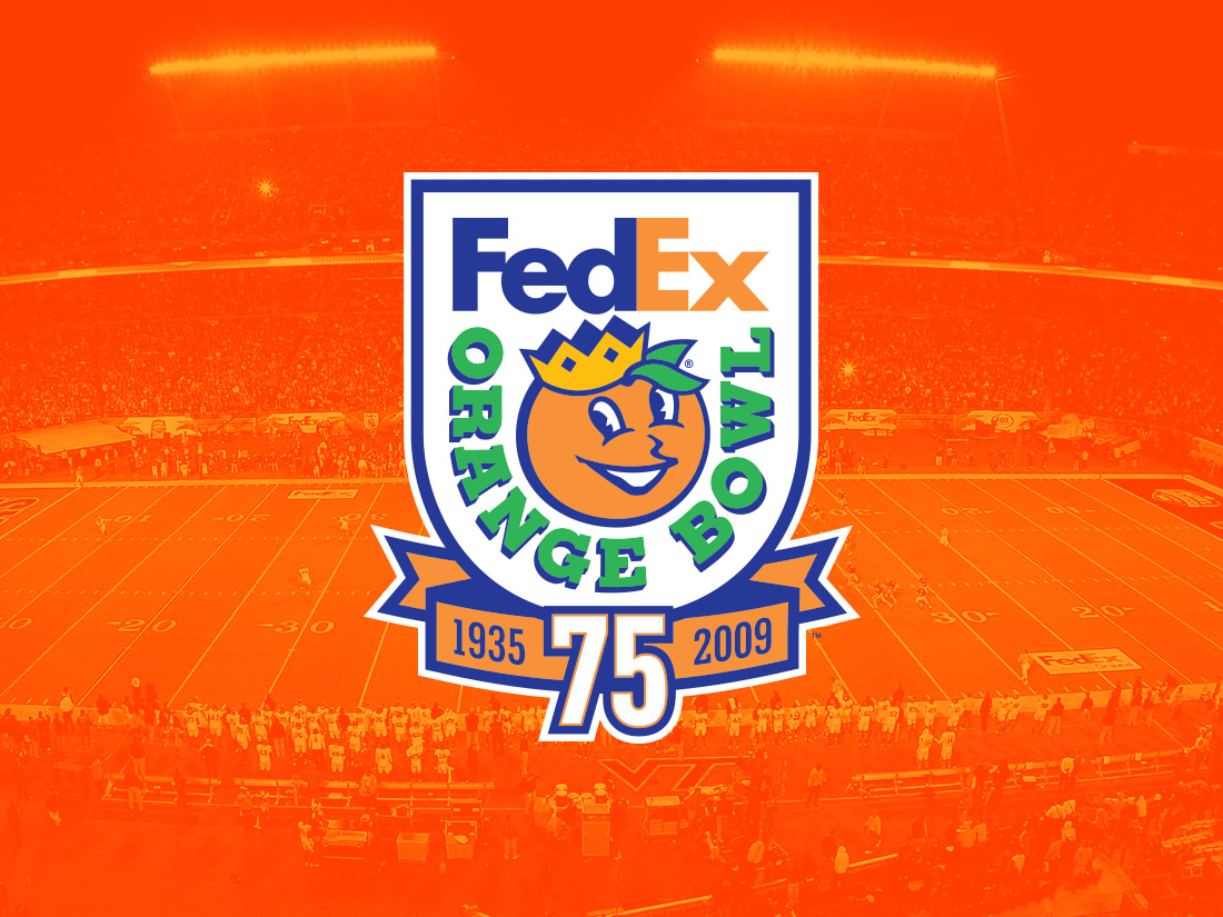 75th FedEx Orange Bowl logo by TJ Harley