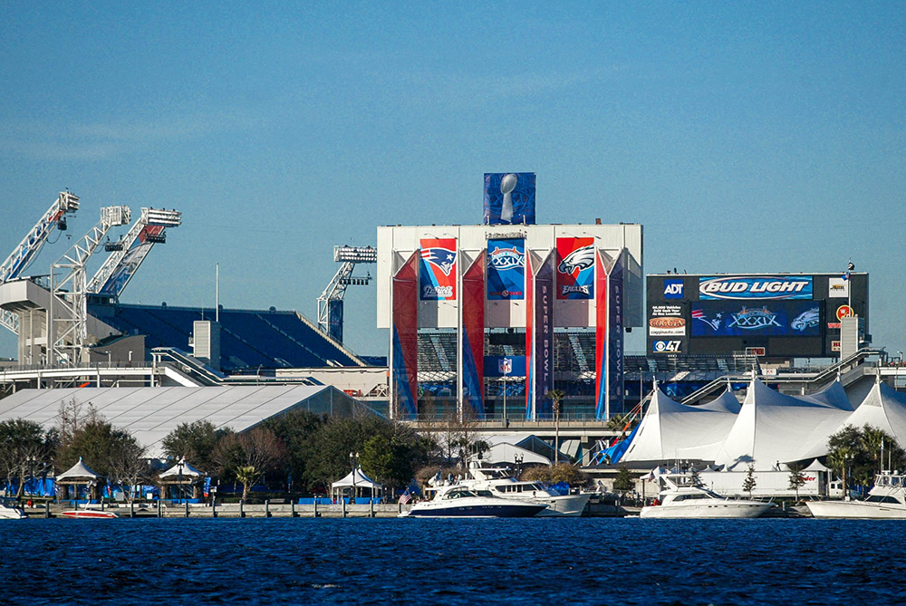 Super Bowl 39 environmental graphics by Infinite Scale