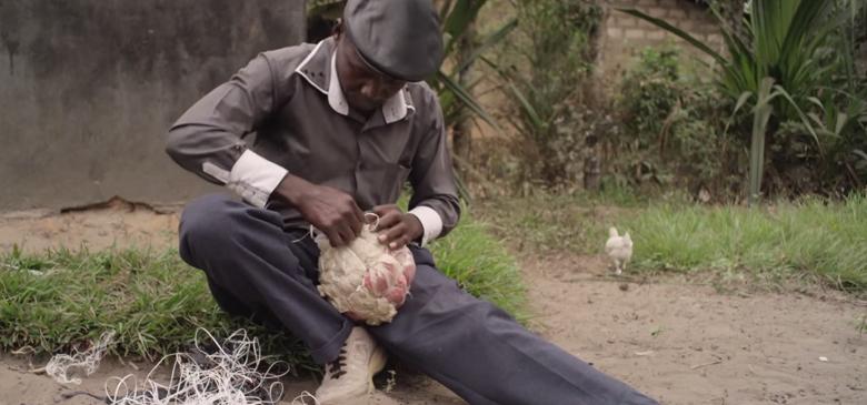 Congolese Man Literally Makes Sport by Crafting Soccer Ball From Trash